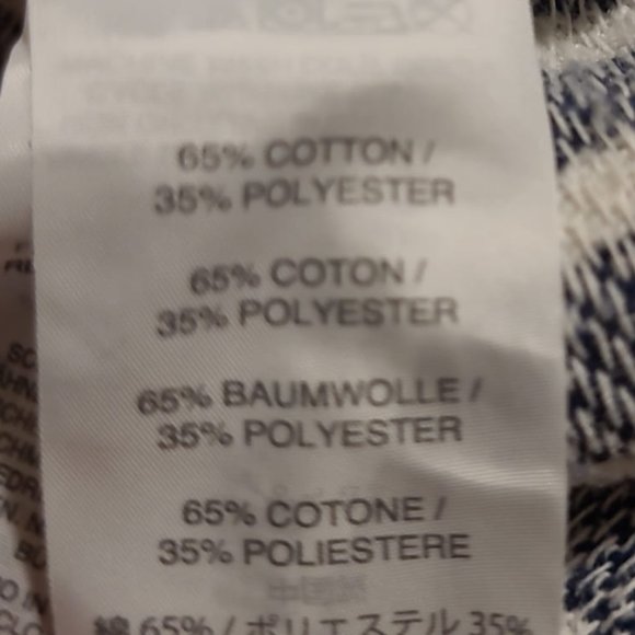 J. Crew Medium Hoodie Striped Long Sleeve Drawstring Sweater Kangaroo Pouch - Picture 4 of 4